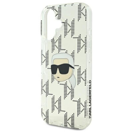 Karl Lagerfeld IML Karl Head Electroplated - iPhone 16 Case (Transparent)