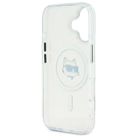 Karl Lagerfeld IML Metal Choupette Head MagSafe - Case for iPhone 16 (white)