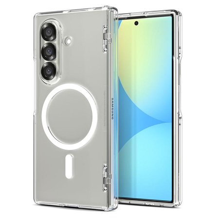 Spigen Ultra Hybrid Pro MagSafe - Case for Samsung Galaxy Z Fold 7 (Clear/White)