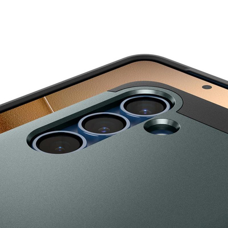 Spigen Tough Armor MagSafe - Hülle für Samsung Galaxy S25 (Abyss Green)