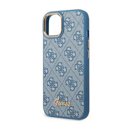 Guess 4G Metal Camera Outline Case - pouzdro pro iPhone 14 Plus (modré)