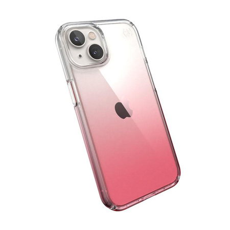 Speck Presidio Perfect-Clear + Ombre - iPhone 14 / iPhone 13 Hülle mit MICROBAN Beschichtung (Clear / Vintage Rose Fade)