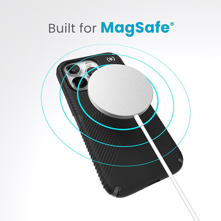 Speck Presidio2 Grip Magsafe - iPhone 15 Pro tok (fekete / pala szürke / fehér)