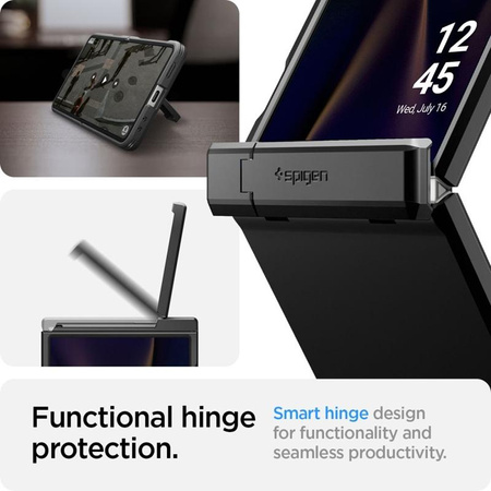 ETUI MAGSAFE SPIGEN DO GALAXY Z FLIP 7, Czarne, Wytrzymałe, Premium Case