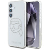Karl Lagerfeld Rhinestones Karl Head Logo - Étui Samsung Galaxy S25 (transparent)