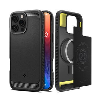Spigen Rugged Armor MagSafe - tok iPhone 16 Pro Max készülékhez (matt fekete)