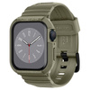 Spigen Rugged Armor Pro - Bracelet avec étui pour Apple Watch 44/45 mm (Vintage Khaki)