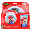 Super Mario - Microwave dish set (plate, bowl and cup) (red)