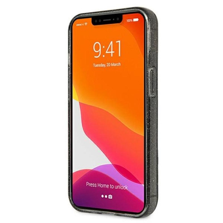 Guess Glitter 4G Big Logo - iPhone 13 Pro Max tok (fekete)