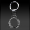 PURO NUDE Case - Schlüsselanhänger aus Silikon für Apple AirTag (transparent)