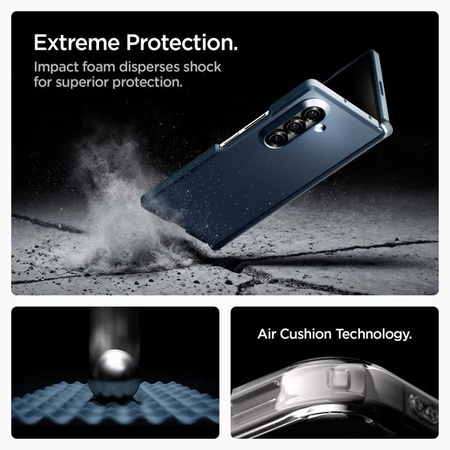 Spigen Tough Armor Pro MagSafe - Etui pour Samsung Galaxy Z Fold 7 (Metal Slate)