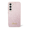 Guess Glitter Flakes Metal Logo Case - Etui Samsung Galaxy S23+ (różowy)