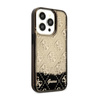 Guess Liquid Glitter Transculent 4G - iPhone 14 Pro tok (fekete)