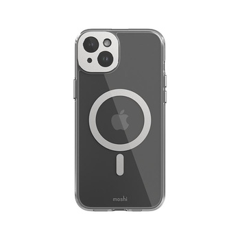 Moshi iGlaze MagSafe - Coque pour iPhone 15 Plus (Luna Silver)