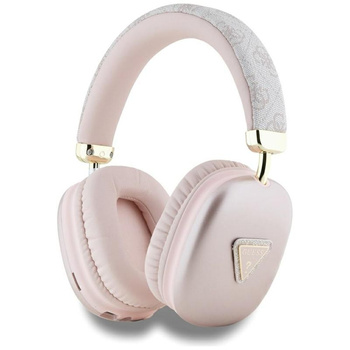 SŁUCHAWKI BEZPRZEWODOWE GUESS NAUSZNE, z Mikrofonem, Bluetooth V5.3, Różowe