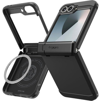 Spigen Tough Armor Pro Mag MagSafe - Gehäuse für Samsung Galaxy Z Flip 6 / 7 FE (Schwarz)