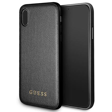 Guess Iridescent - Pouzdro pro iPhone Xs / X (černé)