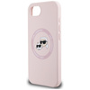 Karl Lagerfeld Silikon Karl & Choupette Heads MagSafe - Hülle für iPhone 16e (rosa)