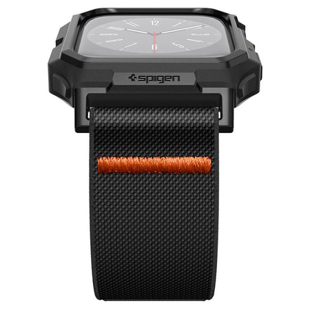 Spigen Lite Fit "Pro" - Gehäuse mit Armband für Apple Watch 4/5/6/7/8/9/SE 44/45 mm (Mattschwarz)