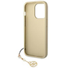 Guess 4G Charms Collection - Case for iPhone 14 Pro (Brown)