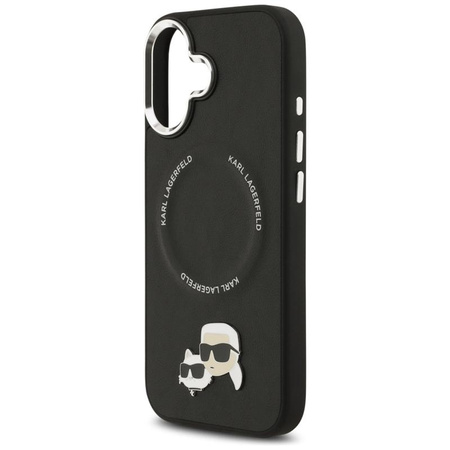 ETUI DO IPHONE 17 do MAGSAFE KARL LAGERFELD ORYGINALNE CZARNE SKÓRZANE