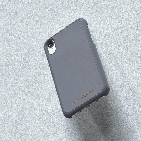 Nordic Elements Original Gefion - Holzetui für iPhone XR (Mittelgrau)