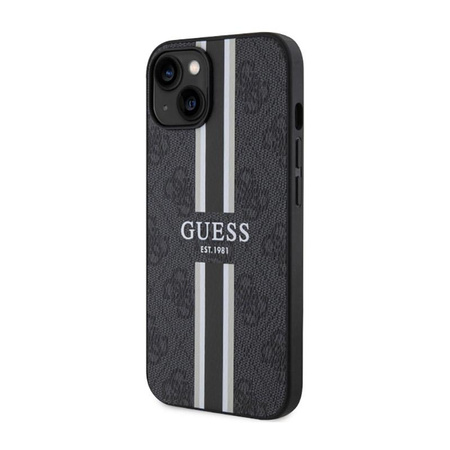 Guess 4G Printed Stripes MagSafe - pouzdro pro iPhone 14 Plus (černé)