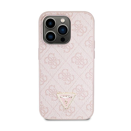 Guess Crossbody 4G Metal Logo - iPhone 15 Pro Case (pink)