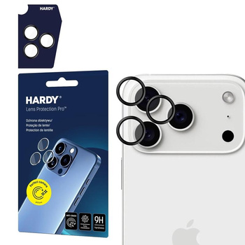 3mk HARDY Lens Protection Pro - Camera Lens Glass for iPhone 17 Pro / iPhone 17 Pro Max (Black)