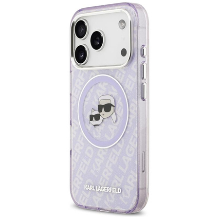 ETUI DO IPHONE 17 PRO do MAGSAFE KARL LAGERFELD ORYGINALNE FIOLETOWE CASE