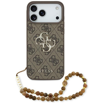 ETUI DO IPHONE 17 PRO MAX GUESS BRĄZOWE ORYGINALNE ZE SMYCZĄ ELEGANCKIE