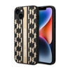 Karl Lagerfeld Monogram Stripe - iPhone 14 Tasche (braun)