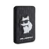 Karl Lagerfeld pénztárca Cardslot Stand MagSafe Saffiano Monogram Choupette - Mágneses pénztárca állvány funkcióval (fekete)
