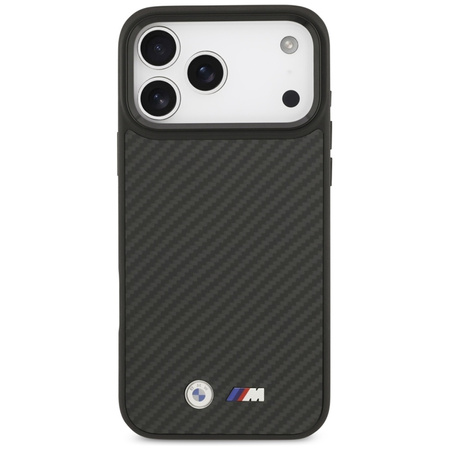 Pouzdro BMW M Kevlar Matt MagSafe pro iPhone 17 Pro Max (černé)