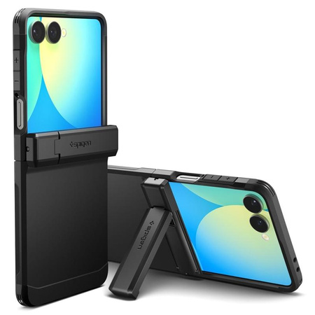 Spigen Tough Armor Pro MagSafe - Etui pour Samsung Galaxy Z Flip 7 (Noir)