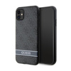 Guess 4G nyomtatott csíkos - iPhone 11 / iPhone XR tok (szürke)