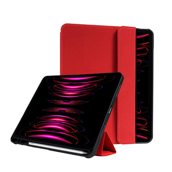 Crong FlexFolio - iPad Air 11" Case M3 (2025) / iPad Air 11" M2 (2024) / iPad Air 10.9" (5th-4th gen.) / iPad Pro 11" (2022-2021) with Apple Pencil (red)