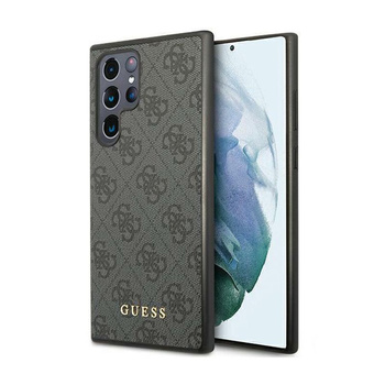 Guess 4G fém arany logó - Samsung Galaxy S24 Ultra tok (fekete)