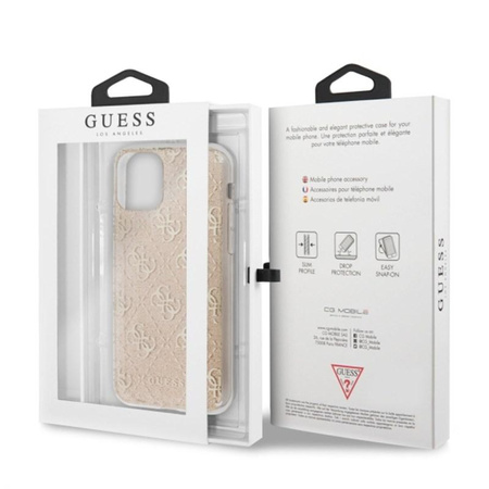 Guess 4G Glitter - pouzdro pro iPhone 11 (zlaté)