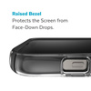 Speck Presidio Perfect-Clear avec Impact Geometry + MagSafe - Coque pour iPhone 15 Plus / 14 Plus avec revêtement MICROBAN (transparent / noir)
