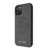 Guess Saffiano 4G Circle Logo - Coque iPhone 11 Pro Max (noir)