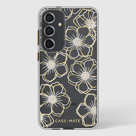 Case-Mate Floral Gems - tok Samsung Galaxy S24+ (arany)