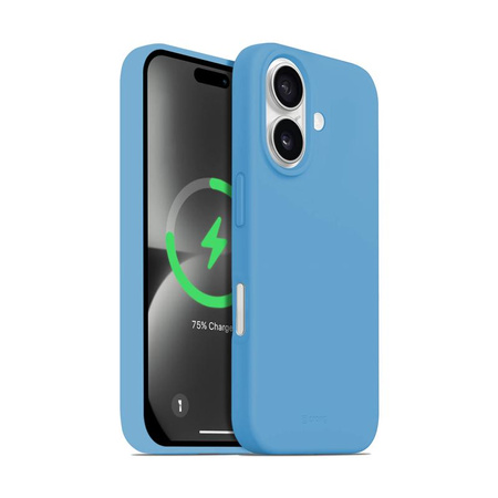 Crong Color Cover Magnetic - pouzdro MagSafe pro iPhone 16 (modré)