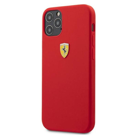 Ferrari On Track Silikon - iPhone 12 Pro Max Hülle (rot)