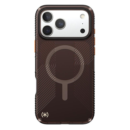 Speck Presidio Lux Grip MagSafe - iPhone 17 Pro Max Tasche (Luxus Schatten Matt / Orange)