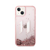 Karl Lagerfeld Liquid Glitter Big Logo Tasche - iPhone 14 Tasche (rosa)