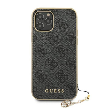 Guess 4G Charms Collection - Coque pour iPhone 12 Pro Max (gris)