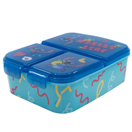 Disney Stitch - Breakfast box / Lunchbox with compartments from the Palms collection