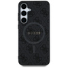 Guess Leather 4G Colored Ring Classic Logo MagSafe - Case for Samsung Galaxy S25 (black)
