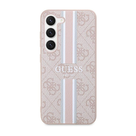 Guess 4G Printed Stripe - Samsung Galaxy S23 Case (pink)